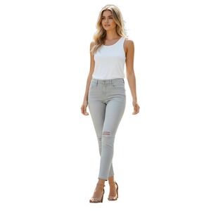 FRAME Le High Skinny‎ Jeans Putty Light Gray 25x27 NWOT Classic $230